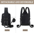 MYHOZEE Backpack 2 1 Sling Bag Crossbody Purse - in Nylon Cross Body Bag Diaper with Wipes Pouch, Water Bottle Pocket