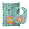 Caroline's Treasures Butterfly in Polka Dots Baby Bib & Burp Cloth, Multicolor,