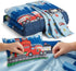 4 Set EVERYDAY KIDS Piece Toddler Bedding -Fire and Police Rescue- Includes Comforter, Flat Sheet, Fitted Sheet