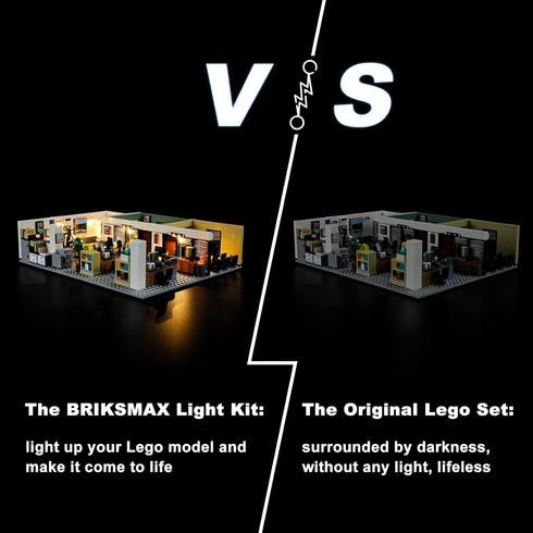BRIKSMAX LED Lighting Kit for LEGO-21336 The Office - Compatible with Lego Ideas Building Blocks
