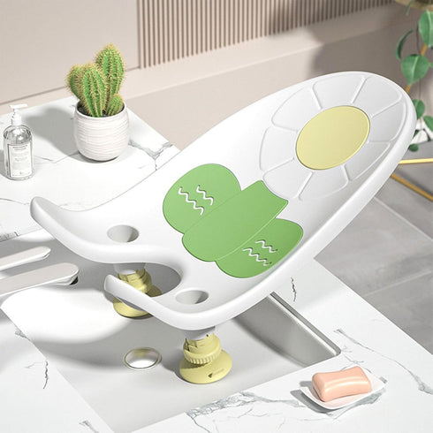 SaditY Baby Bath Support, Slip Resistant Ergonomics Infant Bath Support Tub for Household (White)