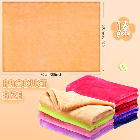 16 16 (20 28 Inch) Kinlop Pcs Flannel Blanket Flannel Stroller Soft and Warm Newborn Nursery Bed Blankets Blanket