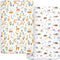 PHF Soft Mini Crib Sheet Set, 2 Pack Silky Comfy Pack N