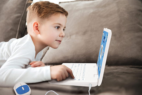Lexibook Educational Bilingual Laptop Toy for Children, Spanish/English, 124 Activities - JC598i2