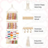 30 Mkono Headband Holder Boho Hair Bow Organizer for Girls Macrame Bow Hanger with Hooks Bow Holder for Nursery Baby's