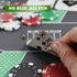 70 35 Inch 8 Waterproof x Poker Mat, Player Portable Texas Hold'em Poker Table Top with Carrying Bag, Anti-Slip Rubber