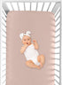 Sweet Jojo Designs Dusty Rose Pink Girl Fitted Crib Sheet Baby or Toddler Bed Nursery - Solid Color Mauve for Bohemian