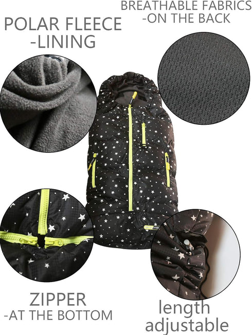 BGX Wipcream Waterproof Baby Stroller Sleeping Bag, Infant Wearable Blanket for Winter Outdoor Tour, Keeping Your Baby