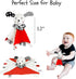 Lovey Security Blanket High-Contrast Plush Comfort Toy & Soft Blankie for Babies and Newborns (Multiple Designs) (Dot