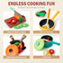 3-5, Sets 5 3 4 5 Lonico Pretend Play Kitchen Accessories for Toddlers Play Food for Kids Kitchen Toys with Pots