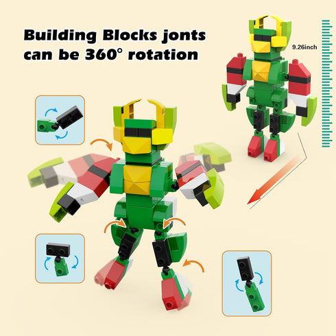 Unasas 3-8| 8-Color 209-piece Sets Building Blocks for Kids Ages Building Bricks for Toddlers Development, Creativity