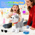 Marsjoy Husky Walking Barking Dog for Kids Interactive Musical Puppy Robot Repeats What You Say, Realistic Licking