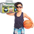 meekoo Inflatable Boombox, 16.5 Inches 80s 90s Party Decorations for Rappers Hip Hop Costume