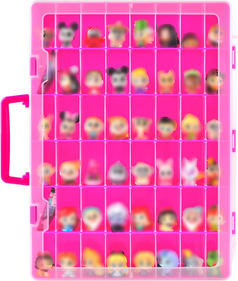 Display Case Compatible with Disney Doorables Collectible Mini Figures, Toys Storage Organizer for MGA Entertainment