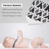 Giftty Baby Bandana Bibs with Teething Corner, BPA-Free Silicone Teether and Adjustable Snap for Baby Boys, (Black