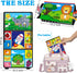 Baby Toys 0-6 Months - Tummy Time Mirror with Cloth Books & Teethers, Montessori Infant Sensory Toy for Newborns