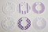Baby Girl Nursery Closet Dividers, Size C134, Purple Theme, Set of 6