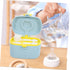 LIOOBO Portable Formula Dispenser with Fork Scoop Travel Friendly Milk Powder Container for Boy Girl Lightweight