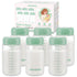 6PCS Breastmilk Storage Bottle for Momcozy Breast Milk Cooler, Wide-Neck Baby Bottles