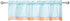 Bacati Paisley Sophia Aqua/Coral Rod Pocket Window Valance