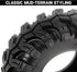 INJORA 1.0" Tires - S5 Mud Paw Crawler Tires for 1/24 RC Crawler Axial SCX24 FMS FCX24 Enduro24