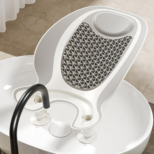 PANGBOER Ergonomic Bath Seat with Drain Hole Portable Design for Infant Daily Pp Washing Bathtub Newborns Washing Tool