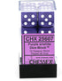 Chessex CHX25607 Opaque Dice - 12D6 Purple/White