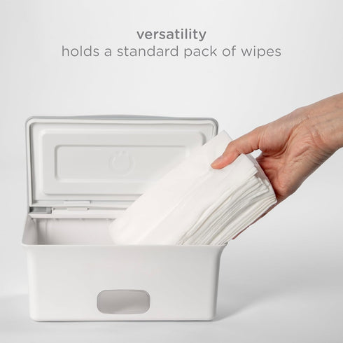 Ubbi Baby Wipes Dispenser, Baby Wipes Case, Baby Wipes Holder With Weighted Plate, Keeps Wipes Fresh And Non-Slip