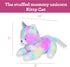 PixieCrush Unicorn Stuffed Animals for Girls Ages 3-8 - Mommy Cat Unicorn with 4 Baby Kittens Plushies
