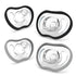 Nanobebe Active Baby Pacifiers 4-36 Months - Orthodontic, Lightweight and Vented, Curves