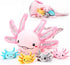 Aoriher 5 Pcs Axolotl Plush Set 24 Inch Mommy Axolotl Stuffed Animal