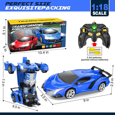 5-7, 4 3 4 5 6 7 8 10 12 Dolanus Remote Control Car - Transform Robot RC Cars, Toys for Ages Kids Toys, Year Old Boy