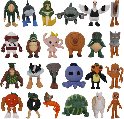 Generic 24PCS Italian Brainrot Action Figure,Tralalero Tralala Action Figure Set with Tralalero Tralala,Tung