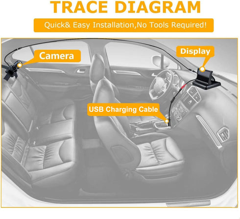1080p Itomoro Baby Car Mirror, View Infant in Rear Facing Seat with Wide Crystal Clear View,USB Easy Install baby car