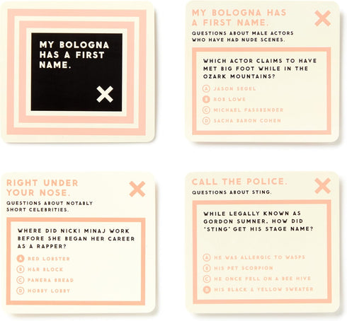 Brass Monkey Irrelevant Celebrity Trivia Game