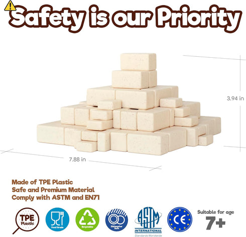 Taksa Toys Arch-Kid-Tech Ancient Mayan Pyramid Architecture STEM Building Blocks, 102-Piece Educational Set