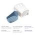 Ubbi Freestanding Bath Toy Organizer with Removable Drying Rack Bin for Toddlers, Cloudy Blue