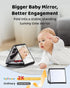 Tummy 0-6 Black and White Baby Books for Newborn - Time Mirror & Sensory Toys Soft Montessori Toy for Infant Visual