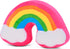 iscream Silky Fleece Covered 10.5" Slow Rise Squishy Stress Ball - Rainbow and Clouds Shaped