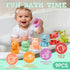 6-12 9 Baby Bath Toys for Babies Months | Sealed, No Hole & Mold Free Bath Toys for Toddlers | Soft & Safe Floating