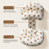 ZHENZQ Expectant Mother Comfort Pillow High Resiliences Ergonomic Pregnancy Pillows for Waist & Back Support During
