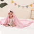 40 31 Inches Cozy Ruffle Cotton Pointelle Knitted Baby Blanket, x Soft Newborn Swaddle Blanket for Girls, Crib Stroller