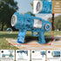DinXlon toys 10000+ 360 2 4-8, Kids Bubble Gun Automatic Light Up, Bubbles Per Minute, Leakproof Bubble Blower