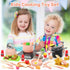 Set, Set Set CUTE STONE Play Kitchen Accessories Kids Cooking Toys with Play Pots and Pans, Electronic Induction
