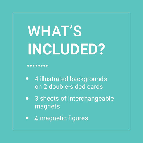 Mudpuppy Girl Power! Small Magnetic Figures for Creative Play