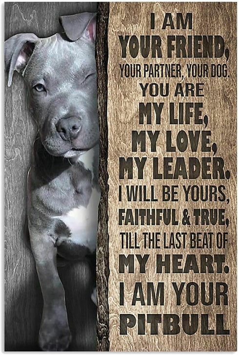 Animal Jigsaw I'm Your Pit Bull Awesome Wooden Puzzles 1000 Pieces for Home Decor and Educational Game Gift