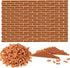 Civaner 350 Pcs Mini Bricks, Tiny Landscaping Bricks for Crafts, Realistic Fake Bricks for Dollhouse
