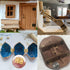 Honbay 50PCS Miniature Dollhouse Hinges, Tiny Hardware Accessories with 200PCS Screws (Gold)