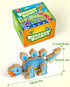 Playset, 3 4 5 Coogam Dinosaur Snap Together Building Toys, Wooden Take Apart Dinosaur STEM Montessori Educational Fine