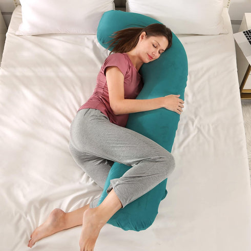 BATTOP Pregnancy Pillow for Sleeping,Body Maternity Pillow with Removable Cover,Support for Back,Hips,Legs,Belly